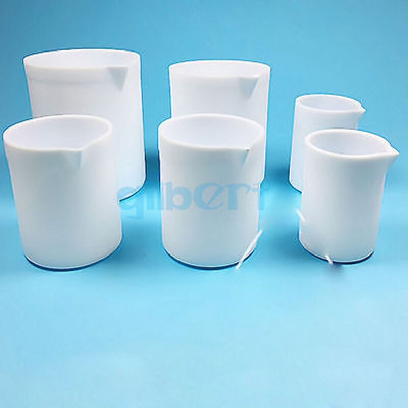 350ml White Measuring Beaker PTFE Silicone Laboratory Ware