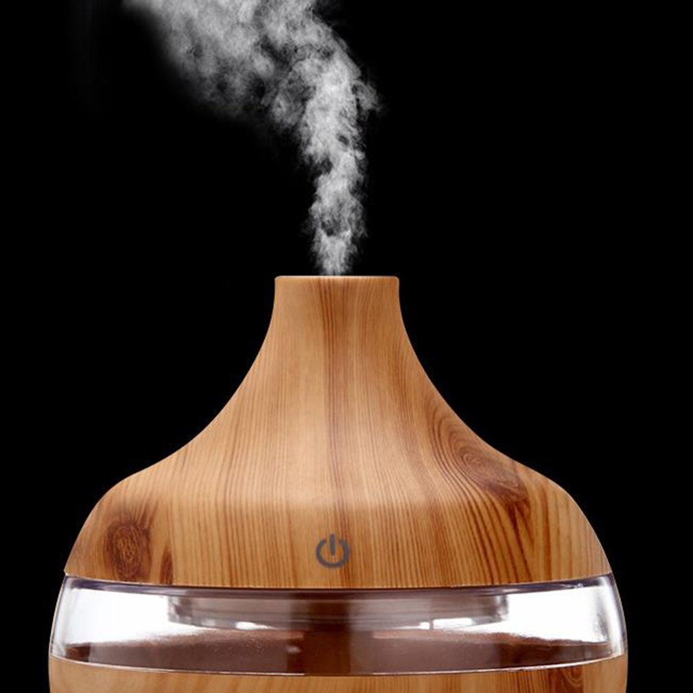 Wood Grain Essential Oil Aromatherapy Diffuser USB Charging Home Air Humidifier Purify Soothing LED Night Light Mist Maker