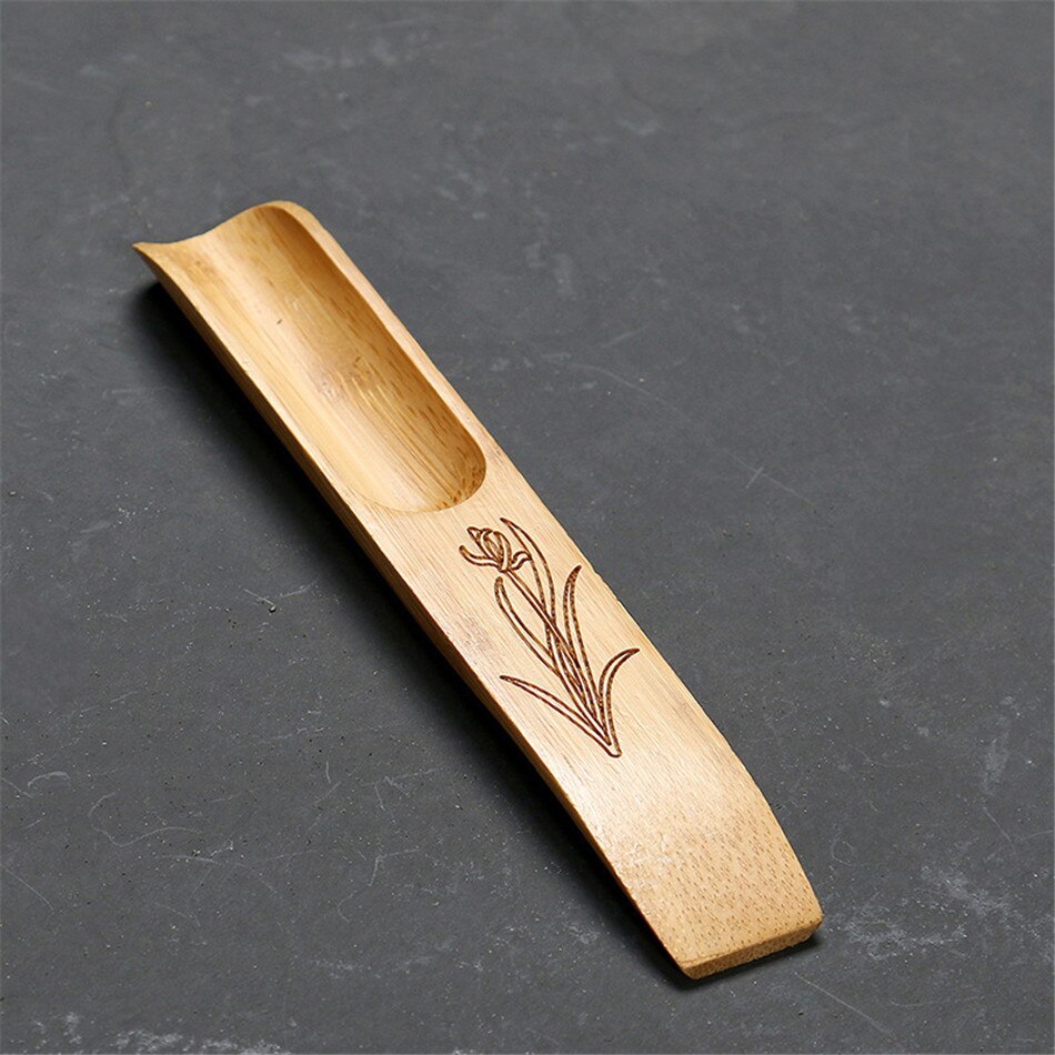 VOGVIGO Tea Spoon Wooden Exquisite Tea Scoops Teaspoon Teaware Accessories Tea Shovel for Home Teahouse Office