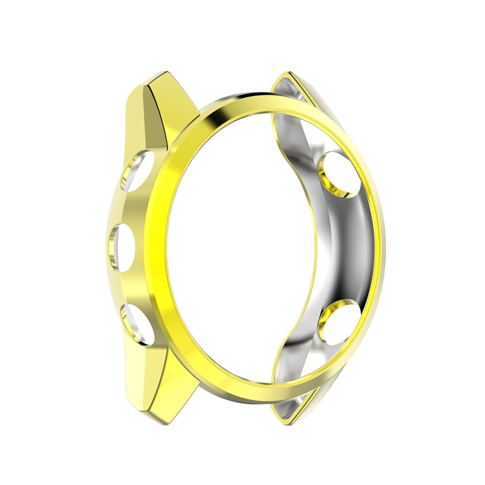 FIFATA Plating TPU Protective Case For Garmin Forerunner 745 Watch Cover Protector Bumper Frame For Garmin Forerunner745 Shell: Gold