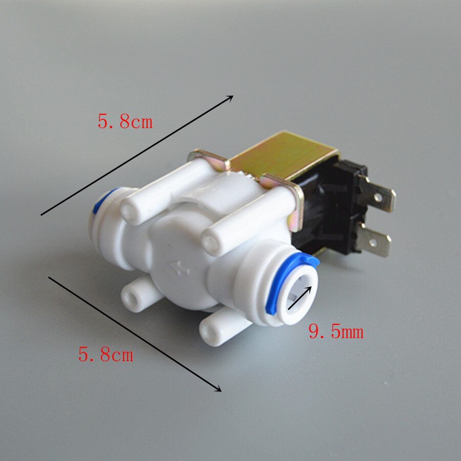 24Vdc plastic solenoid valve water valve Normally closed 3/8" ID9.5mm RO water purifier parts