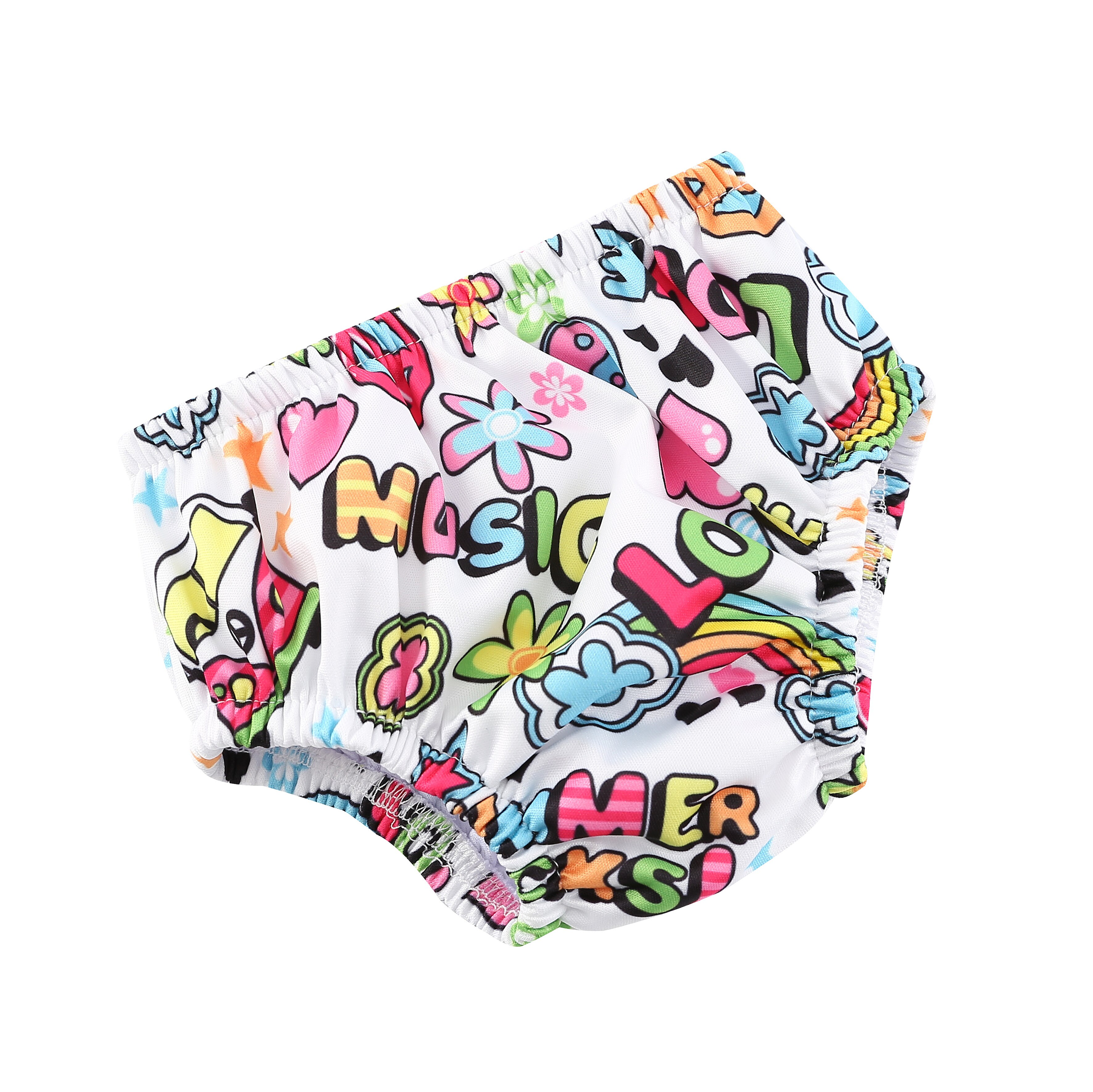 Babyland 4pcs Baby Swim Diaper Waterproof Adjustable Cloth Diaper Pool Pant Swimming Diaper Cover Reusable Washable Baby Nappies