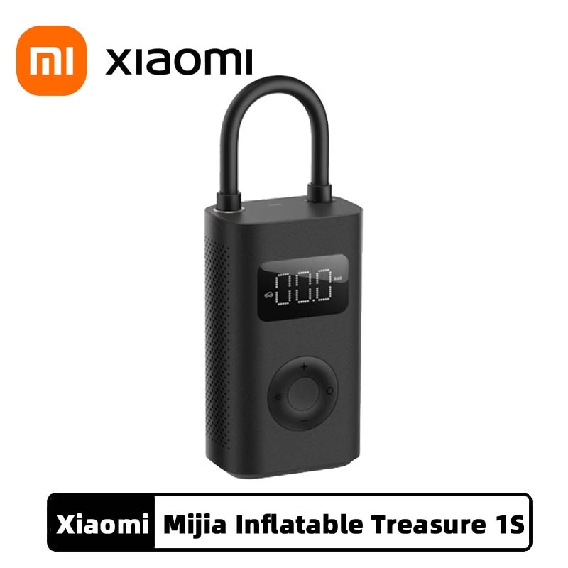 Xiaomi Opblaasbare Schat 1S Autoband Fiets Voetbal Opblaasbare Digitale Display Voorgeladen Druk Compacte Mini Voor Outdoor