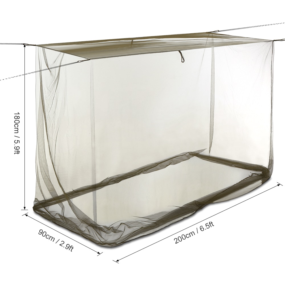 200 x 90 x 180cm camping myggnett reisetelt myggnett campingtelt nett utendørs nett for camping fotturer backpacking