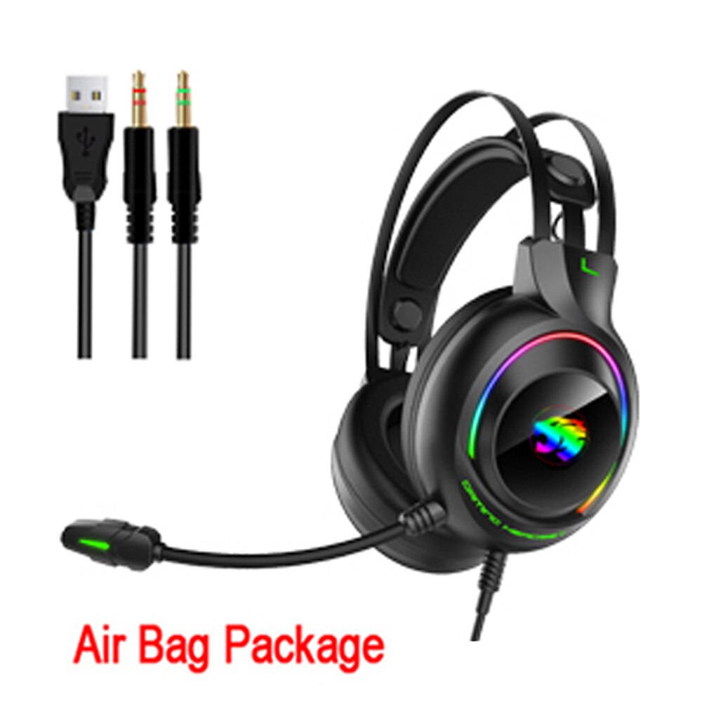 Gaming Headphones 4D Stereo RGB Marquee Earphones Headset with Microphone for Xbox One/Laptop/Computer Tablet Gamer: A22