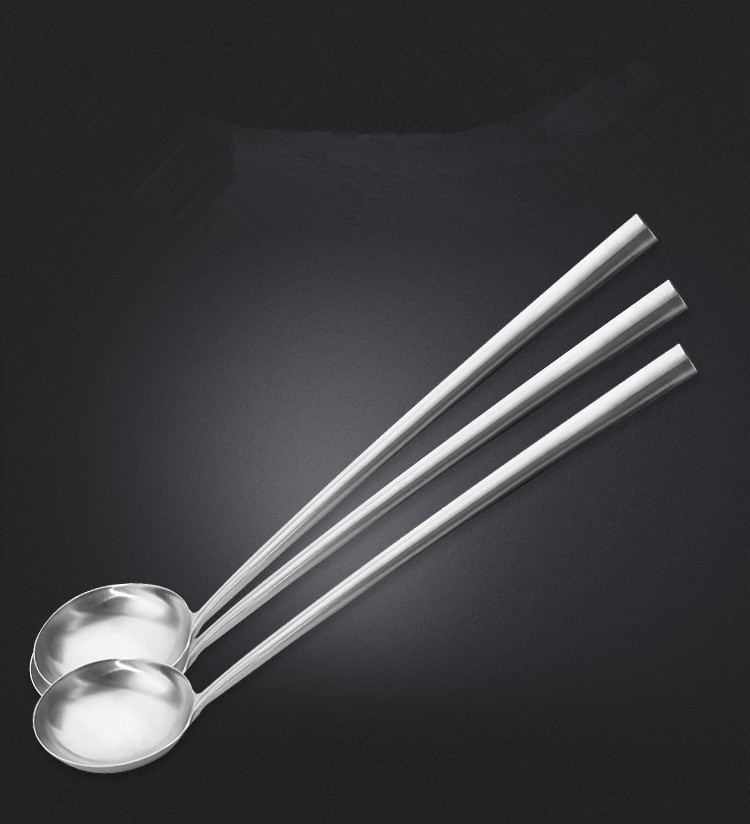 1pc 43cm långa handtag sked rostfritt stål spatel såser sked servis köksredskap verktyg  kx 230