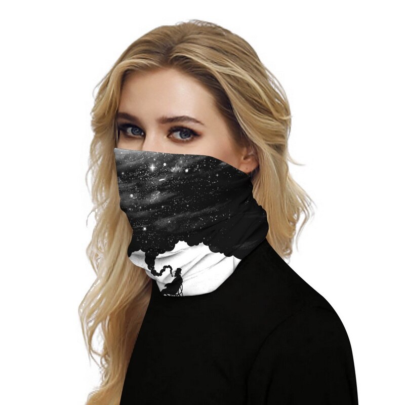 Ademende sjaal voor buiten, bedrukking, bescherming tegen de zon, fiets, gezichtsbedekking, bandana, sjaal, masker: 6