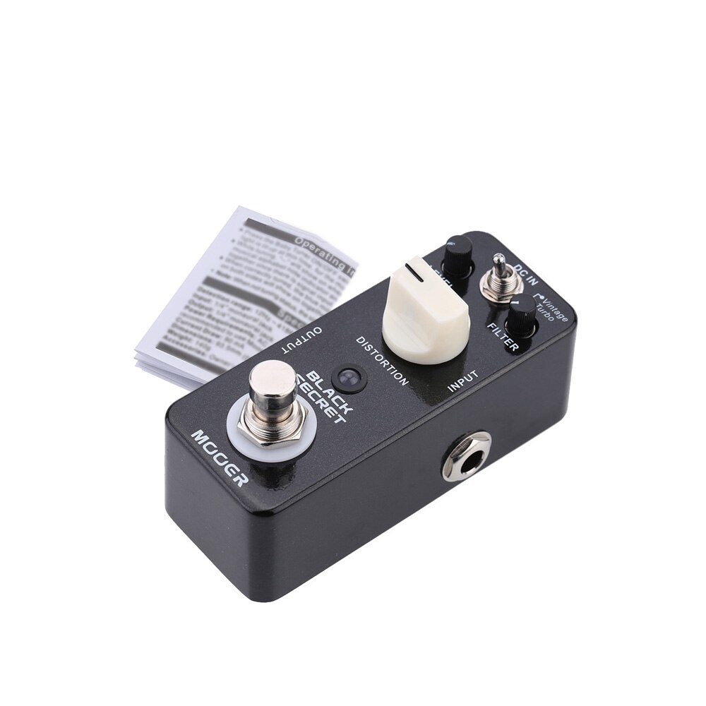 Mooer Guitar Effect Pedal mooer Black Secret Micro Mini Distortion Electric Guitar Pedal True Bypass For Guitar Accessories