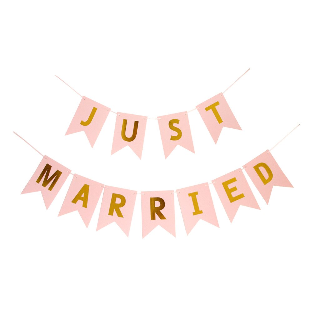 LAPHIL Mr Sra Just Married boda Banner empavesado de papel guirnalda para ser novia foto de boda stand Props gallina Photobooth Decoración