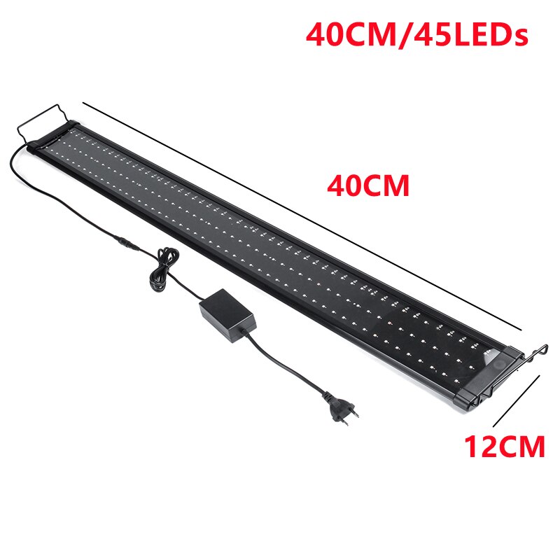 30-120Cm Led Aquarium Licht Multi-Color Full Spectrum Slim Fish Tank Aquatic Plant Landscapingmarine Groeien Verlichting lamp: EU plug   40cm