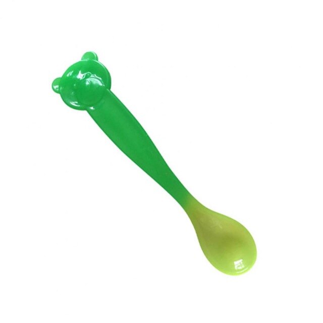 Cucharas de alimentación de bebé, vajilla para cubiertos para niños, cubiertos, cuchara, herramientas de silicona para de varias telas, lote, cucharón de sopa: Rojo