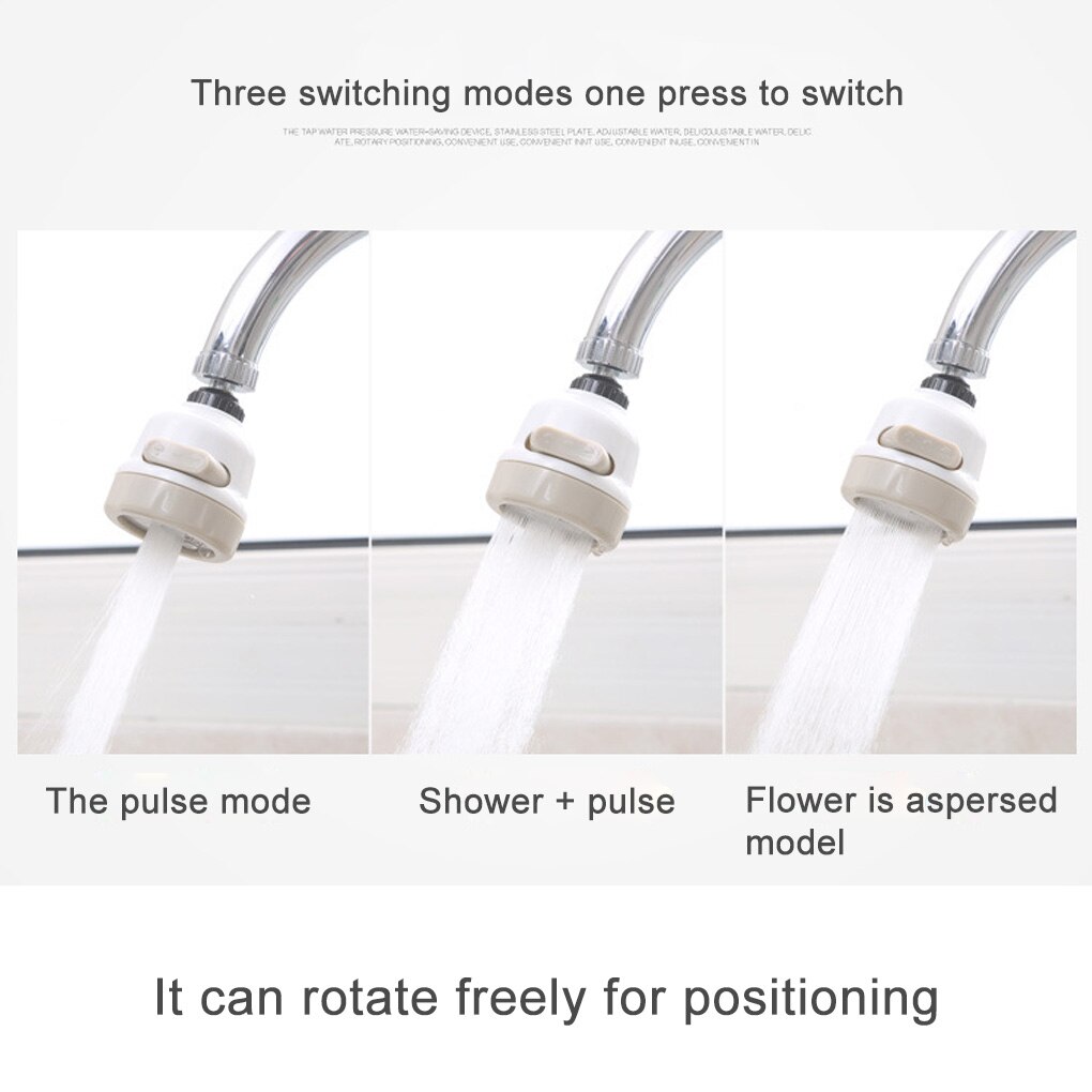 kitchen Faucet Aerator Nozzle Faucet Adapter Can Adjusting 360 Rotate Water Saving Movable Tap Head kichen Faucet