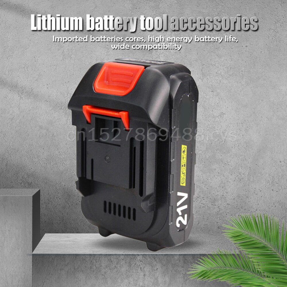 Destornillador eléctrico de 21V y 1500mAh, batería recargable de iones de litio para destornillador inalámbrico, Mini taladro, batería de herramientas eléctricas