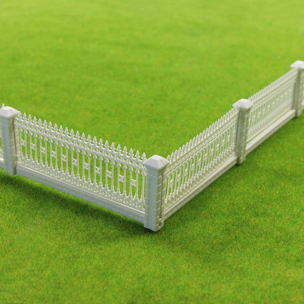 HO OO scale 44.88&quot; DETACHABLE Model Building Fences 1:87 for Model Railway Layout 3x23cm GY63087