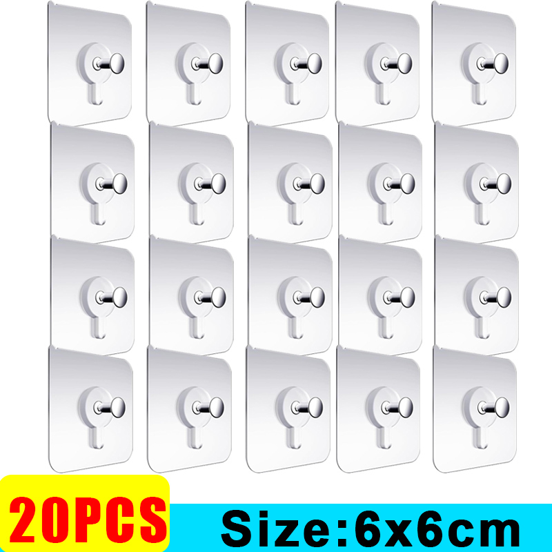 Ganchos adhesivos fuertes, soporte para marco de fotos, póster, reloj, sin ganchos de perforación, hogar, cocina, baño, colgador impermeable, ganchos de tornillo: Gris claro
