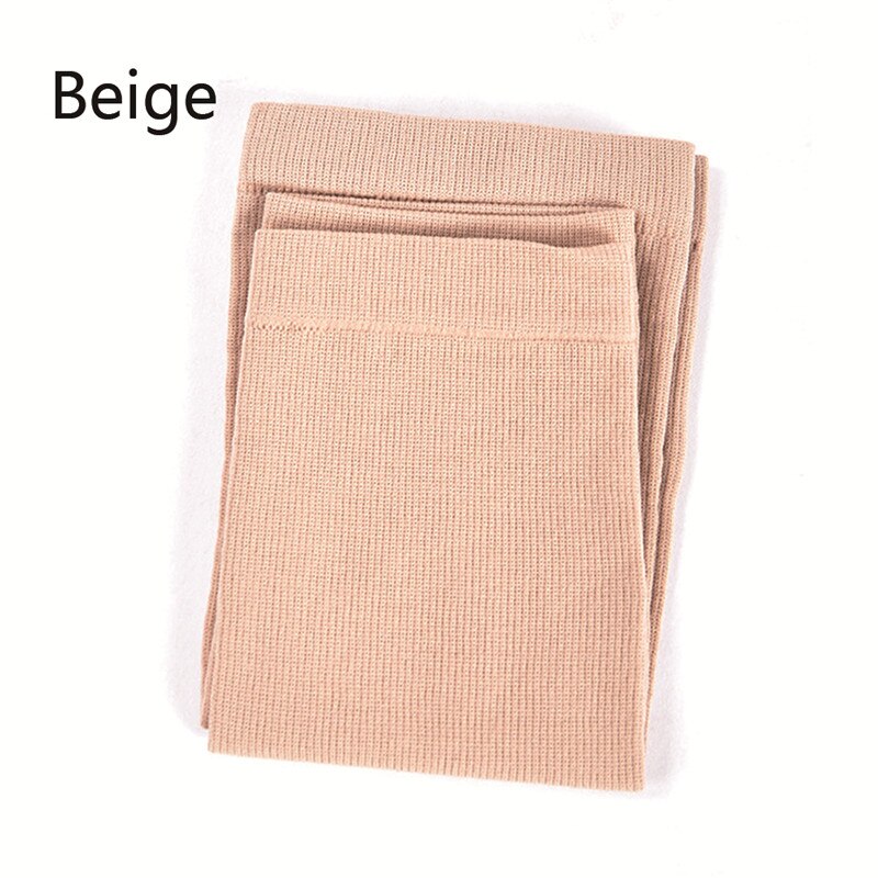 Læg kompressions ærme til mænd kvinder bøjle støtte fodløse kompressionsstrømper pasform skinnebensbetændelse ben smertelindring løb: Beige