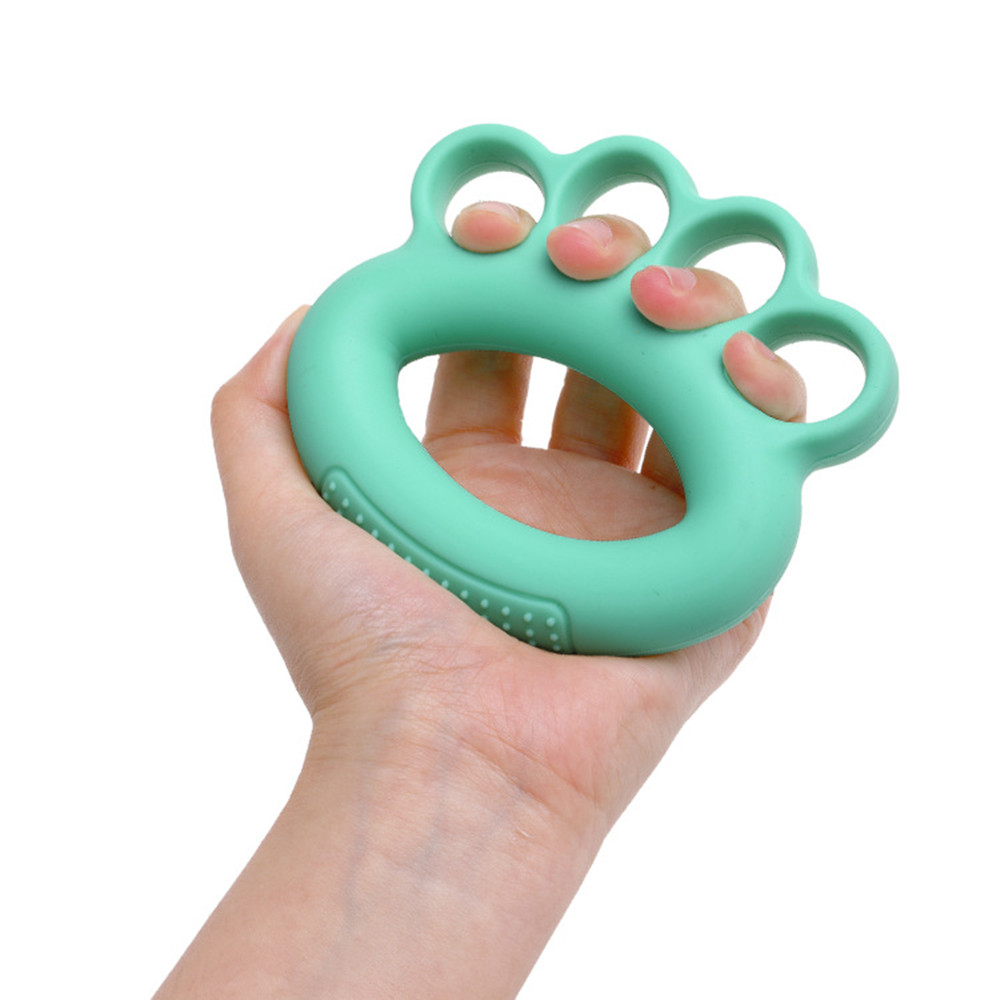 Finger Grip Device Men Women Rehabilitation Physiotherapy Training Finger Exercise Grip Ring Bump Massage Five Finger Trainer