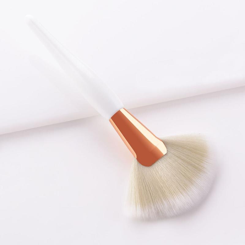 1/8pcs White Handle Makeup Brushes Set Foundation Blending Blush Face Shading Cosmetic Brush Contouring Make Up Kit: 02 1PCS