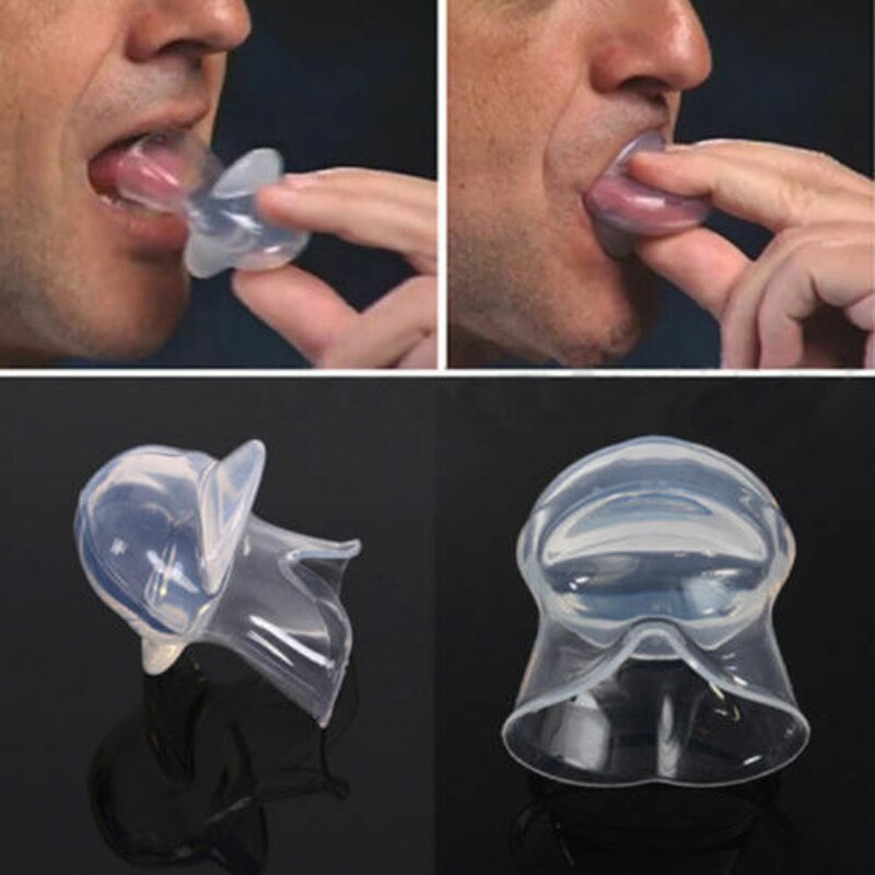 1 Pcs Siliconen Transparante Tong Cover Anti Snurken Apparaat Snurken Stop Slaapmiddel Helpen Oral Care Mond Tong Brace