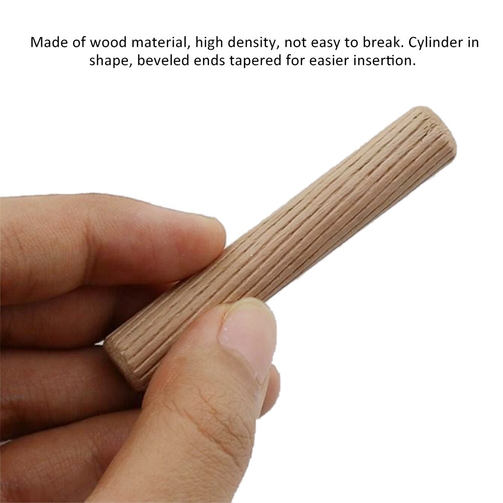 400pcs/set Beveled Ends Fluted Wood Dowel Easy Ins... – Grandado