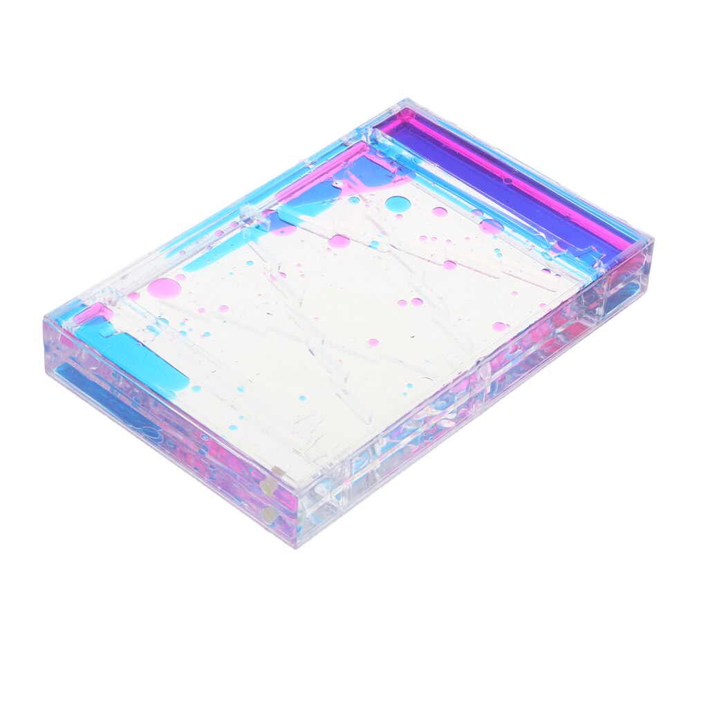 Stundenglas Timer - Quadratische Gleitende Treibende Bubbler Bewegung - Sensorik Spielzeug - Blau + Rosa