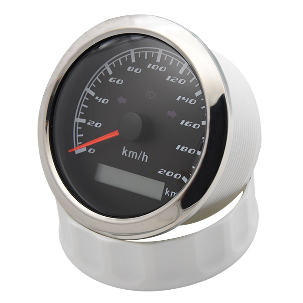 Tachimetro GPS 85MM 200 KM/H con Antenna GPS per motocicletta per auto con allarme cicalino velocità eccessiva e luce di svolta