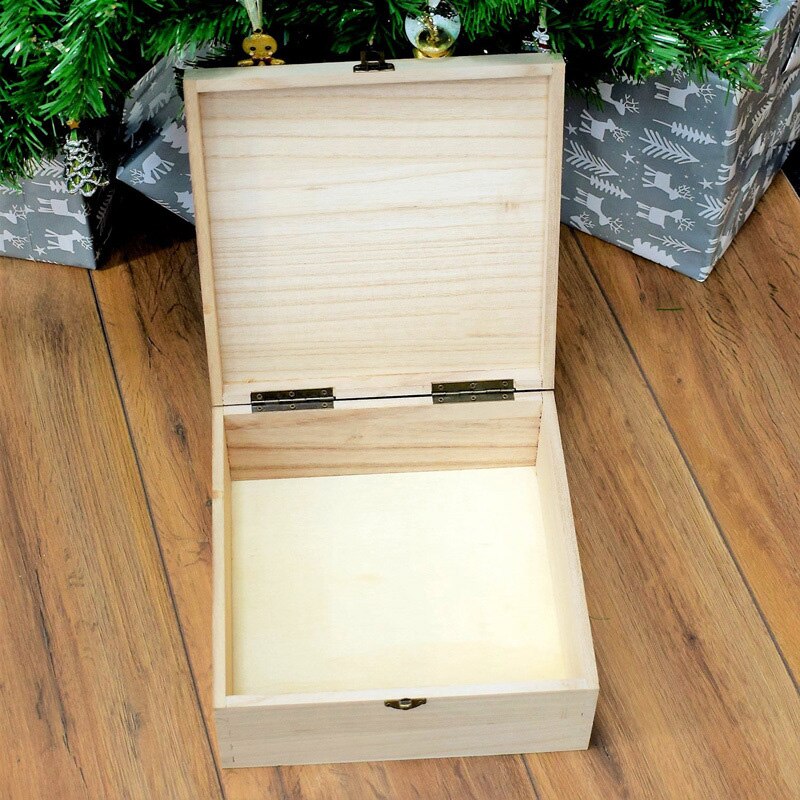 Kerstavond Opbergdoos Houten Carving Kerstcadeau Box Xmas Dozen Kerstman Appels Doos Adluts Snoep doos