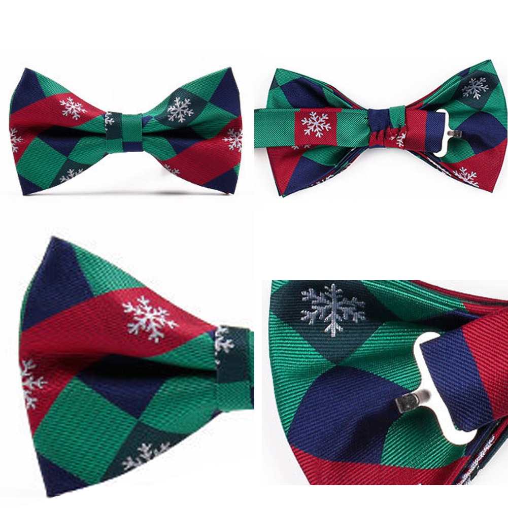 1PC Bow Ties for Men Christmas Tree Bowties For Mens Wedding Cravat Butterfly Tie Casual Bowknot Bowties Men