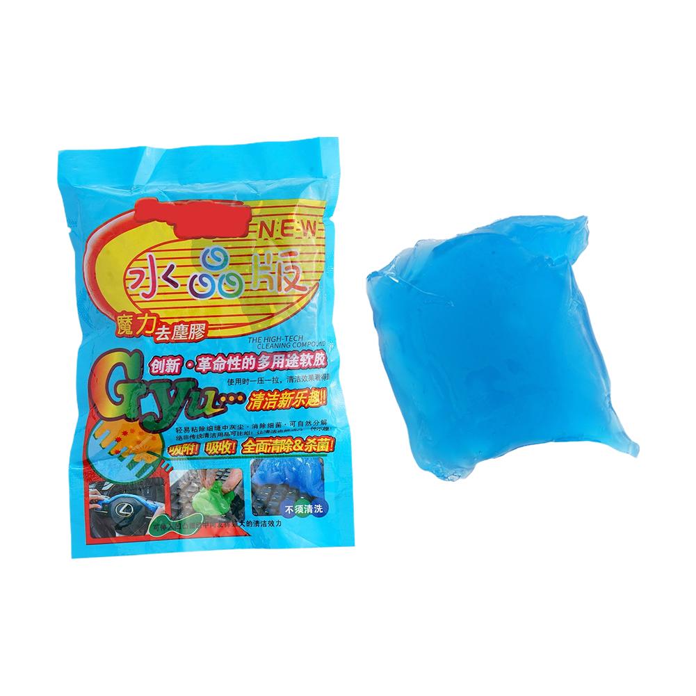 Gel de nettoyage intérieur de voiture, 1 pièce, dissolvant de poussière, colle pour clavier d'ordinateur, fournitures de nettoyage de saleté, accessoires de nettoyage: BLANC