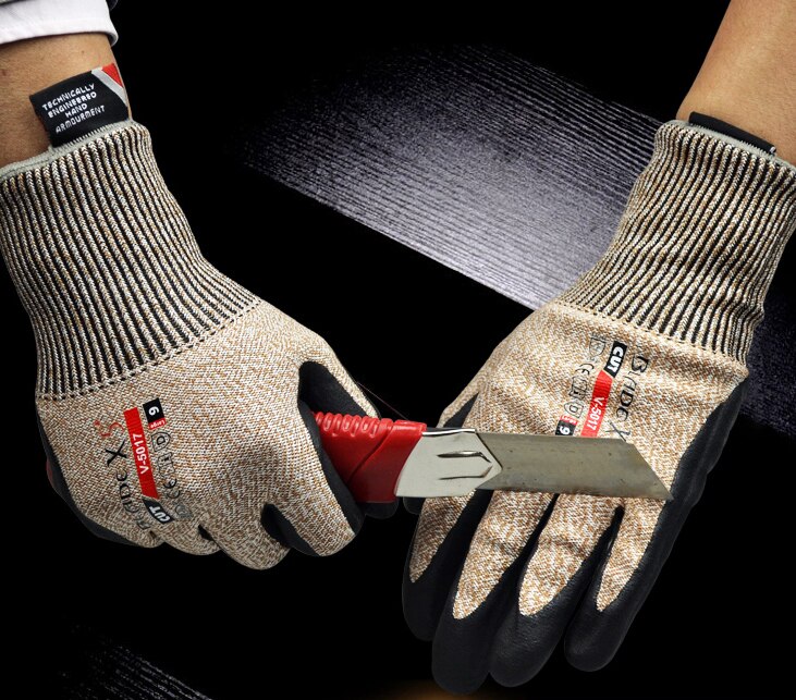 Hppe Micro Foam Nitril Tuinieren Veiligheid Handschoen Ansi Anti Cut A2 Snijbestendige Werkhandschoenen