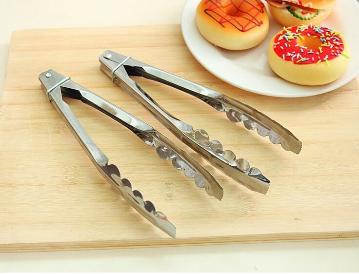 Stainless steel food clip bread clip kitchen dish cake barbecue clip