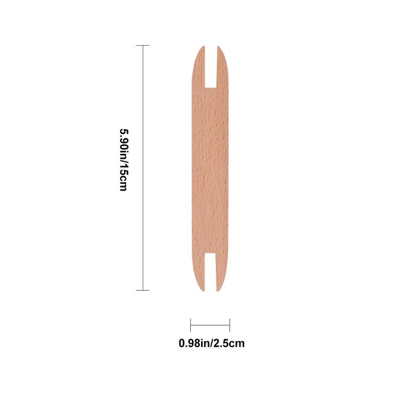 1 pc Wooden Shuttle Portable Weaving Stick Knitting Tool for Scarf