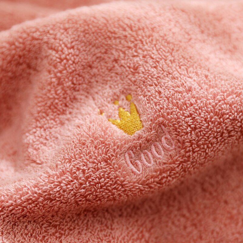 Serviettes de bain 140 coton 70 x 100% cm, serviettes absorbantes, avec couronne brodée, pour le visage, pour Couple, rectangles, pour la salle de bain