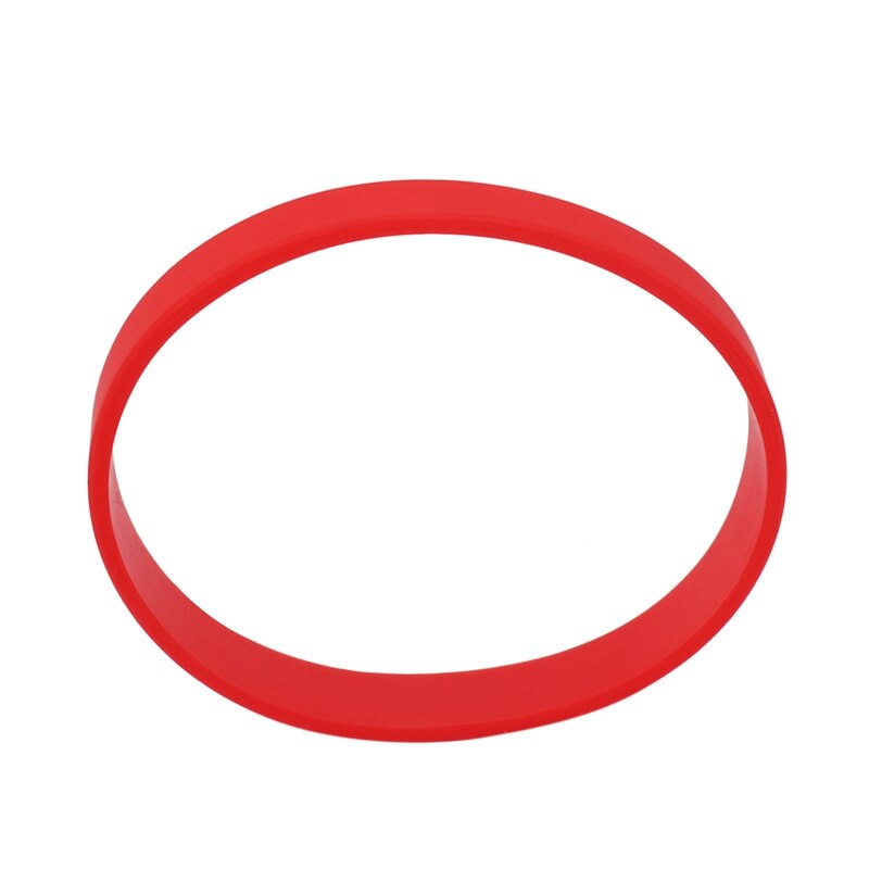 Rise -5x silikon-gummi-elastik-armband, armband, armreif, rot