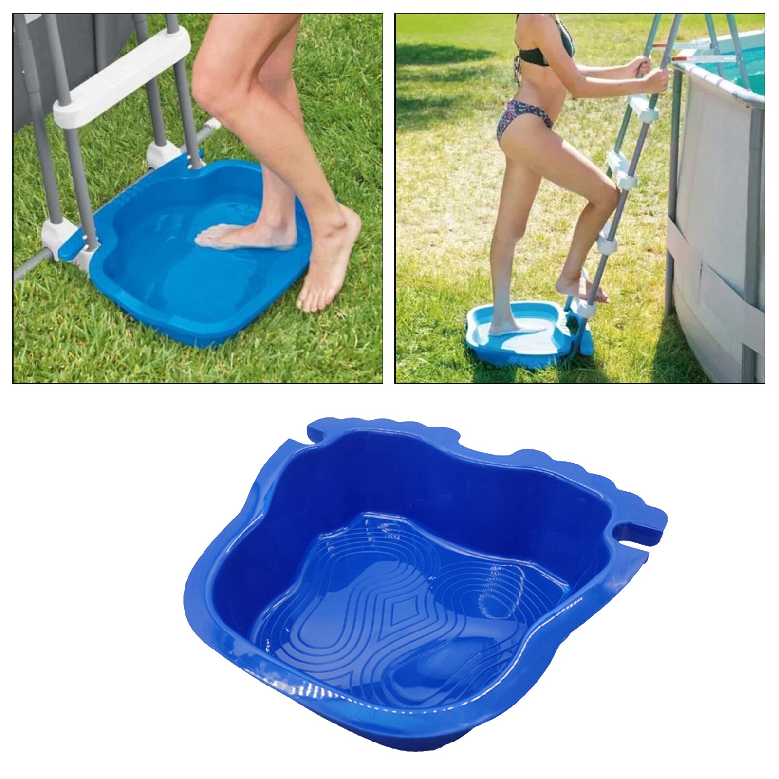 Plateau de bain de pieds pour piscine, Spa, bassin de trempage pour les pieds dans et hors sol