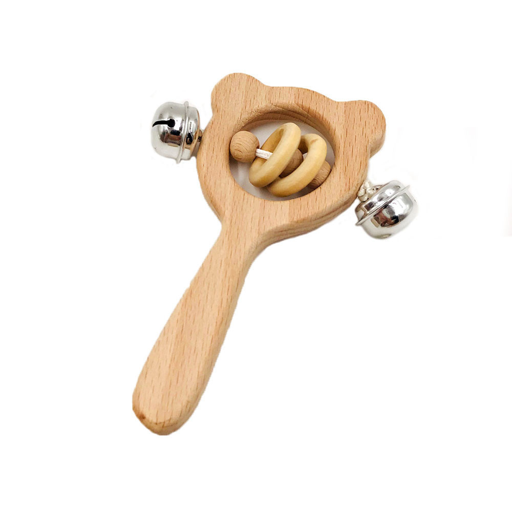 Houten stok 4 wind Suzuki Elm natuurlijke rammelaar tanden baby care kauwgom
