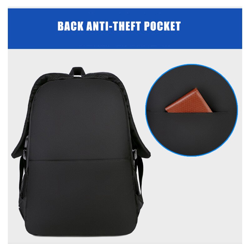 REJS LANGT Hard Shell School Backpacks with Charging 15.6 Inch Laptop Backpacks Men Waterproof Anti-Theft Geometric Bag