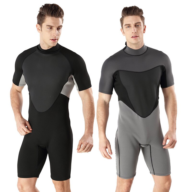 2mm Neopren Wetsuit Männer der Sommer segeln kurzarm Neoprenanzug Tauchen anzug Scuba speerfischen schnorcheln surfen Badeanzug