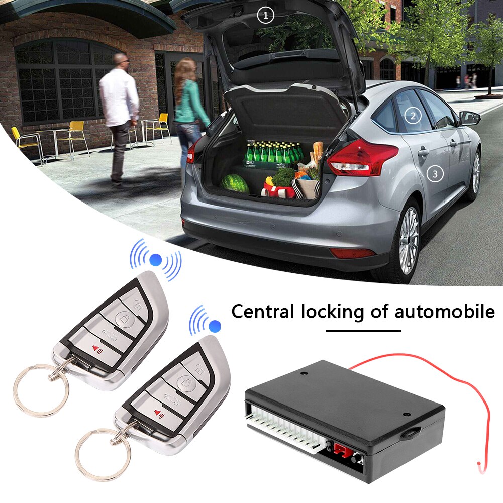 Car Remote Central Door Lock Kit Remote Control Keyless Alarm System 405/T304 Keychain Central Kit System Button