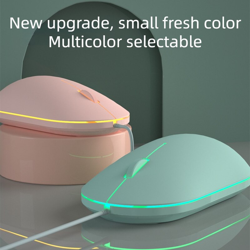 P2 Wired Cute Mini Mouse Ergonomic Mause USB 1600 DPI Optical Computer For PC Laptop