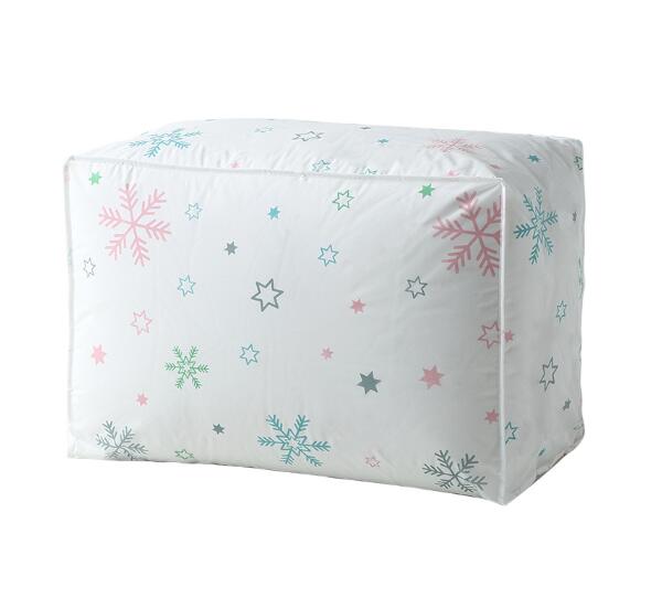 Couette sac de rangement plume forme maison vêtements couette oreiller couverture sac de rangement voyage bagages organisateur sac vêtements garde-robe: 4 / 55 x36x20cm