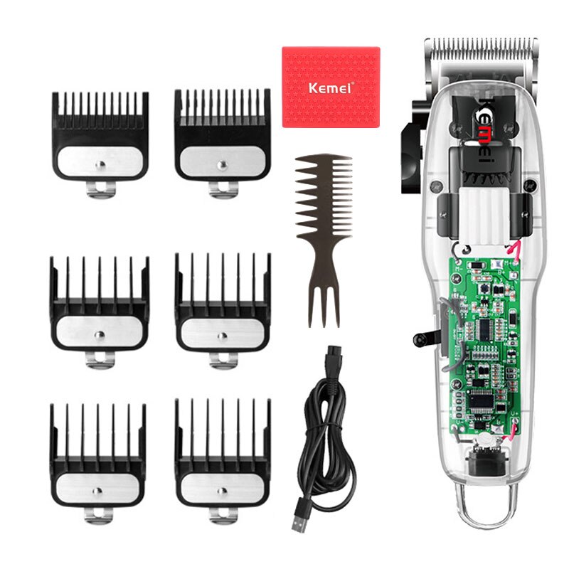 Máquina de corte de cabelo elétrico cortador de cabelo barbeiro para máquina de corte de cabelo masculino cortador de cabelo clippers para homens barbeador 3: NO LCD