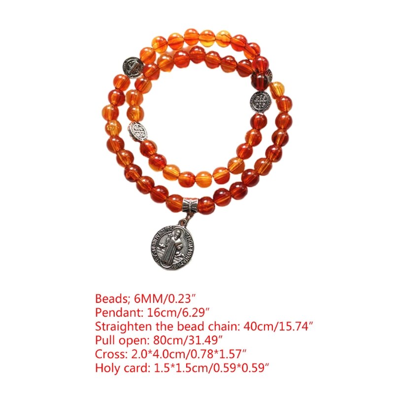 Gebet Perlen Rosenkranz Armbinde Katholischen Jungfrau Maria Segen Armbänder Armbinde