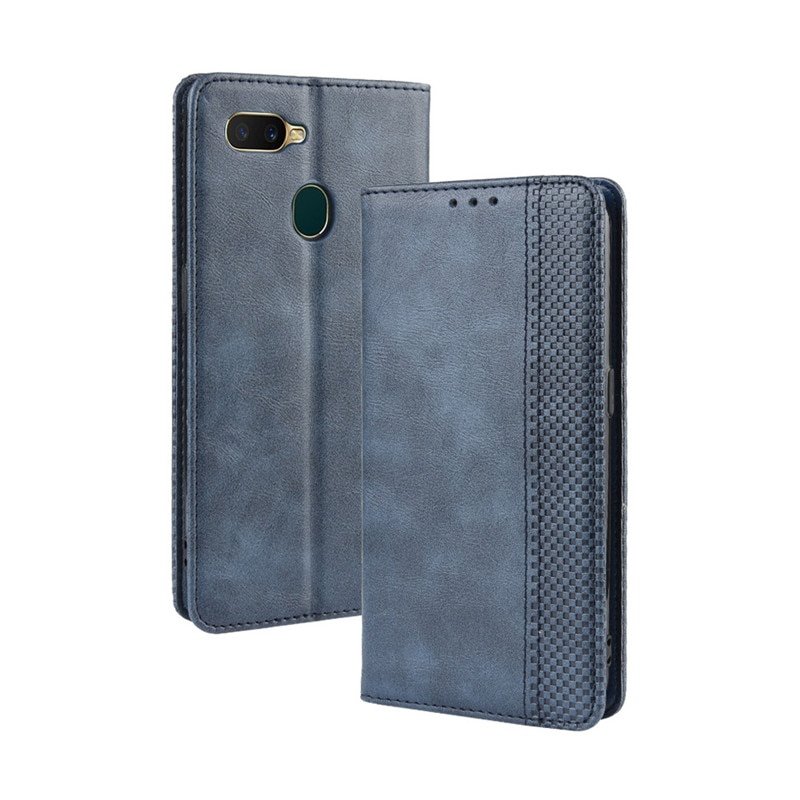 OPPO A5S Case OPPO AX5S Case 6.2 Luxe PU Leather Back Cover Phone Case Voor OPPO A5S CPH1909 CPH 1909 OPPOAX5S OPPOA5S