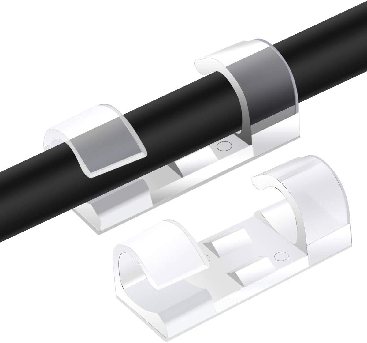 40 STKS Kabelorganizer Clips Kabelbeheer Draadmanager Snoerhouder USB Opladen Datalijn Spoelopwinder Wandgemonteerde haak