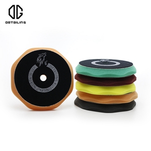DETAILING Car Polishing Kit Buffing Pad Set Foam Sponge Waxing Pad Kit Tool For Polisher DA/RO/GA Auto Care Buffing Pads: sponge / green