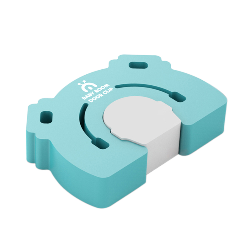 Topes de puerta de seguridad para niños y bebés, topes de seguridad gruesos con dibujos animados, Protector de dedo antipellizco: S1 Blue Stopper