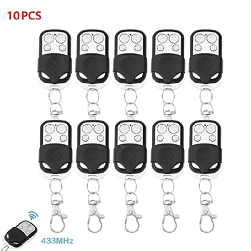 5/10PCS Universal Cloning Duplicator Key Remote Control 433MHZ 433.92MHZ Clone Learning Rolling Code For Gate Garage Door: Yellow