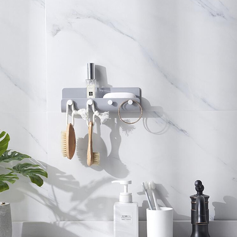 Badkamer Organizer Home Decor Ingang Muur Sleutel Hanger Magazijnstelling Muur Sleutel Opknoping Lijm Geen Nagel 3 Kleuren