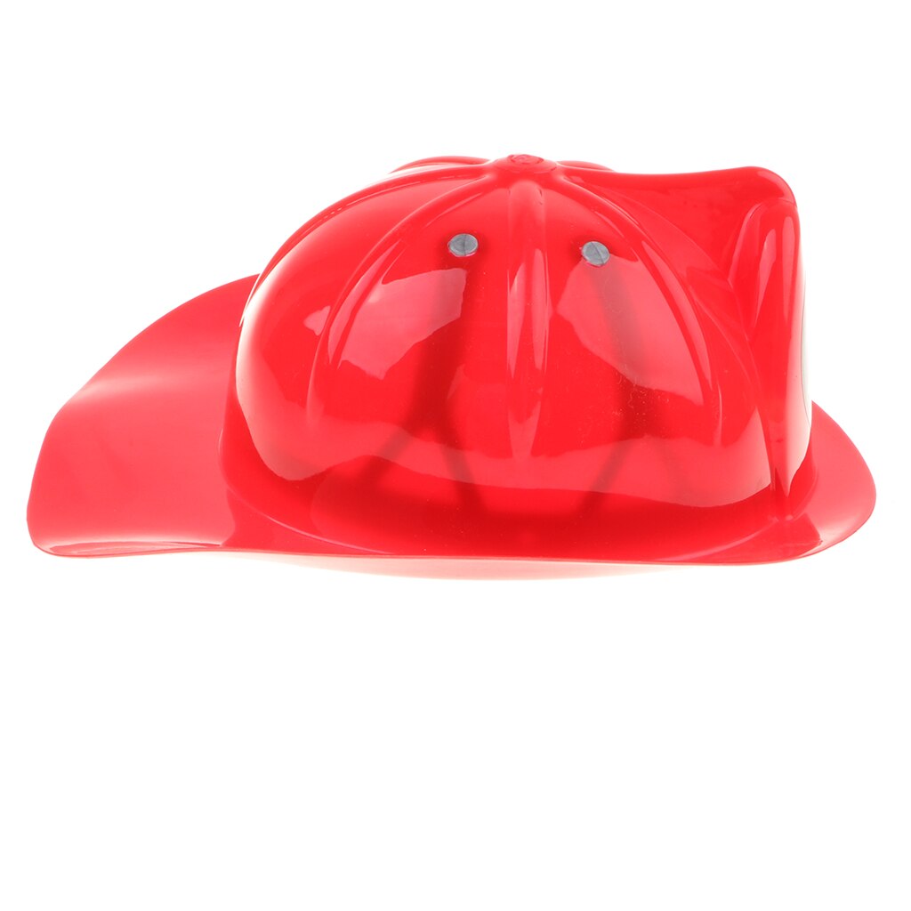Firefighter Helmet Hat Kid Fireman Role Pretend Play Fancy Dress Educational
